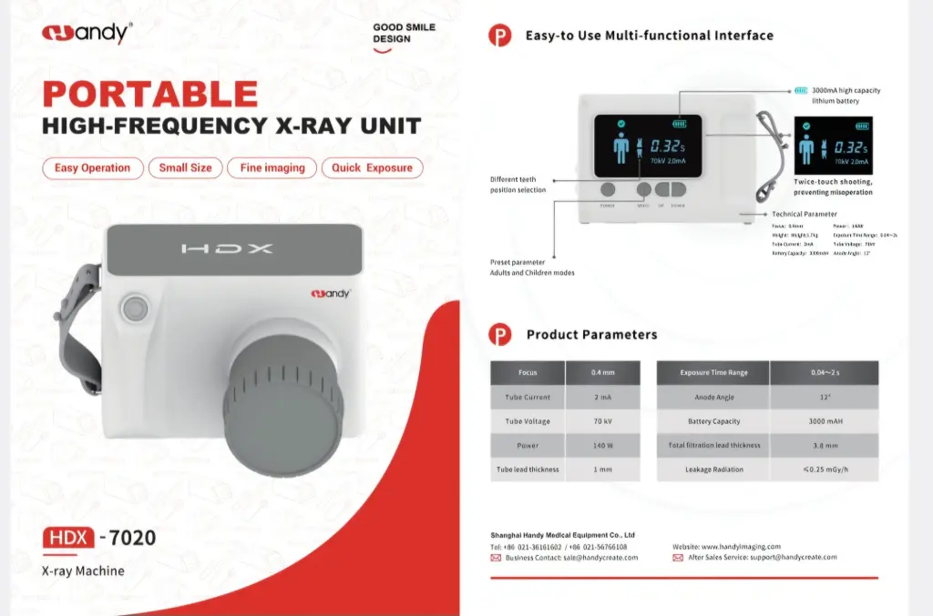 Portable x-ray machine